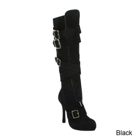 ELLIE 420-VIXEN Women 4 Microfiber Stiletto Knee High Boot With Buckles
ELLIE 420-VIXEN Women 4 Microfiber Stiletto Knee High Boot With Buckles