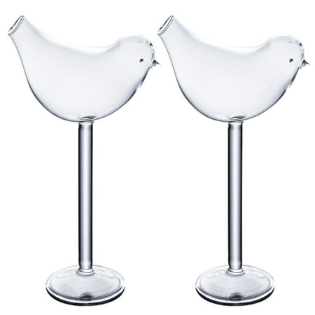 NUOLUX 2pcs Bird Shape Glass Cups Cocktail Glass Goblets Cocktail Holders (Transparent)
NUOLUX 2pcs Bird Shape Glass Cups Cocktail Glass Goblets Cocktail Holders (Transparent)