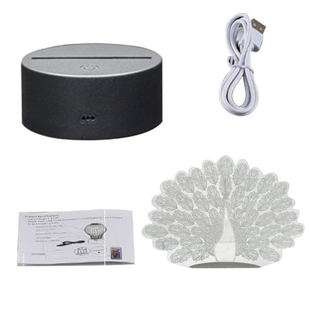 Sukalun 3D Peafowl Led | 7 Colors Changing Nightlight With Smart Touch & Remote Control | Night Light For Kids Or As Gifts For Women Kids Girls Boys
Sukalun 3D Peafowl Led | 7 Colors Changing Nightlight With Smart Touch & Remote Control | Night Light For Kids Or As Gifts For Women Kids Girls Boys