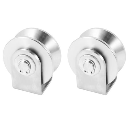 2Pcs 2 Inch V Type Pulley Roller 304 Stainless Steel Sliding Gate Roller Wheel for Material Handling and Moving
2Pcs 2 Inch V Type Pulley Roller 304 Stainless Steel Sliding Gate Roller Wheel for Material Handling and Moving