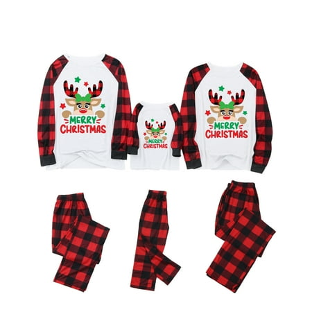 REORIAFEE Matching Christmas Family Pajamas Sets Xmas Elk Reindeer Print Pjs Plaid Holiday Sleepwear Christmas Pajamas for Family Women L
REORIAFEE Matching Christmas Family Pajamas Sets Xmas Elk Reindeer Print Pjs Plaid Holiday Sleepwear Christmas Pajamas for Family Women L