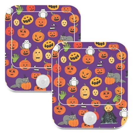 Halloween Pumpkin on Purple LED Motion Sensor Night Light Plug into Wall 2 Pack Auto Dusk to Dawn Adjustable
Halloween Pumpkin on Purple LED Motion Sensor Night Light Plug into Wall 2 Pack Auto Dusk to Dawn Adjustable