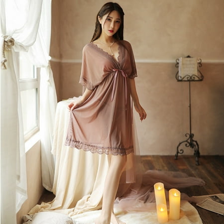 SHOPESSA Women V Neck Short Sleeve Sexy Lace Trim Sleepwear Nightdress Pajamas On Clearance Early Access Deals Savings up to 30% off Gift for adult Family gifts
SHOPESSA Women V Neck Short Sleeve Sexy Lace Trim Sleepwear Nightdress Pajamas On Clearance Early Access Deals Savings up to 30% off Gift for adult Family gifts