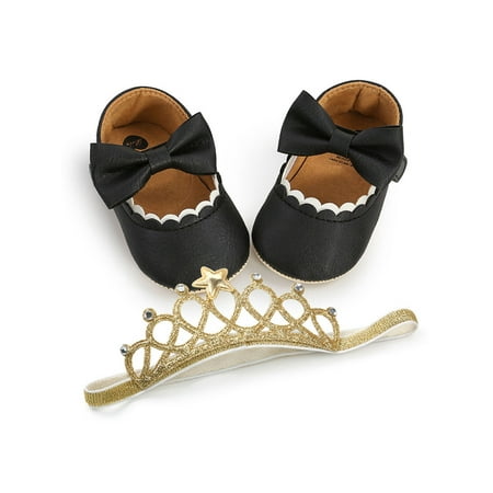 Ymiytan Baby Loafers Rubber Soft Sole Crib Shoes Princess Mary Jane Flats Party Breathable Non-slip Magic Tape Loafer Flat Black With Hair Band 4C
Ymiytan Baby Loafers Rubber Soft Sole Crib Shoes Princess Mary Jane Flats Party Breathable Non-slip Magic Tape Loafer Flat Black With Hair Band 4C