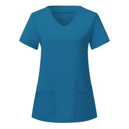 Cakiesky Womens Plus Scrubs Cartoon Pattern V Neck Medical Scrubs Blue XL
Cakiesky Womens Plus Scrubs Cartoon Pattern V Neck Medical Scrubs Blue XL