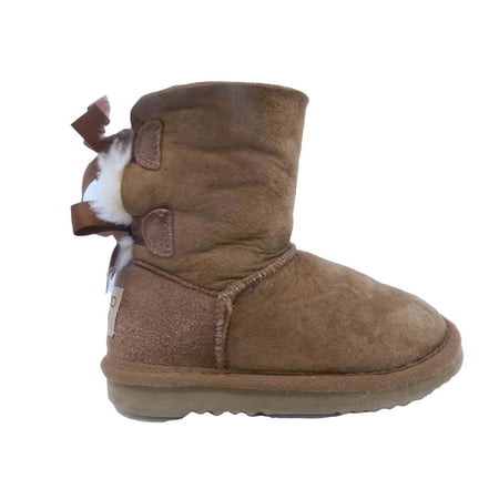 Pre-owned Momo Grow Girls Tan Boots size: 10 Toddler
