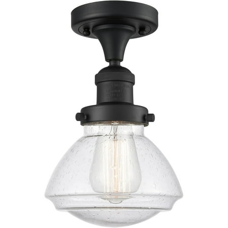 Matte Black Tone Semi Flush 7 Wide Steel/Cast Brass/Glass Medium Base 1 Light Fixture
Matte Black Tone Semi Flush 7 Wide Steel/Cast Brass/Glass Medium Base 1 Light Fixture