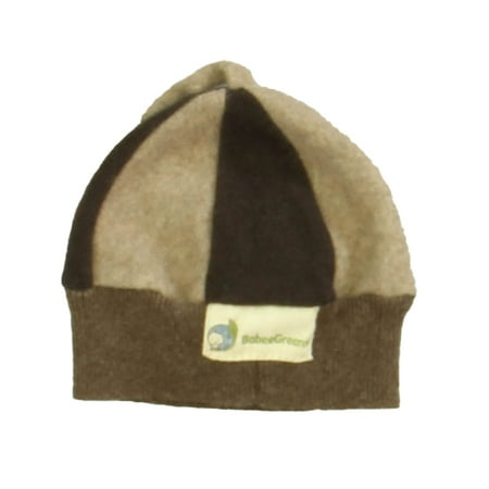 Pre-owned Babee Greens Boys Tan | Brown Hat size: *0-12 Moths