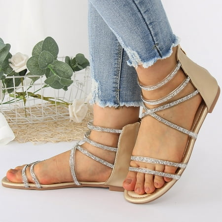 ZHELIYO Women s sandals Lady Sandals Bohemian Style Toe Folk Style Retro Diamond Wedges Casual Roman Shoes Gold 7
ZHELIYO Women s sandals Lady Sandals Bohemian Style Toe Folk Style Retro Diamond Wedges Casual Roman Shoes Gold 7