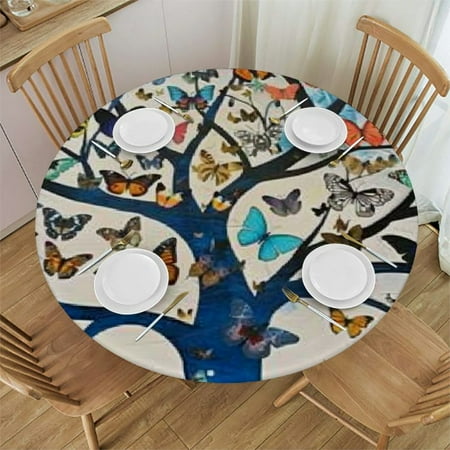 BCIIG Butterflies Moon Round Table Cover Stain Resistant Washable Indoor Outdoor Tablecloth Kitchen Dining Wedding Parties Picnic Farmhouse 100% Polyester Fiber 42 -46
BCIIG Butterflies Moon Round Table Cover Stain Resistant Washable Indoor Outdoor Tablecloth Kitchen Dining Wedding Parties Picnic Farmhouse 100% Polyester Fiber 42 -46