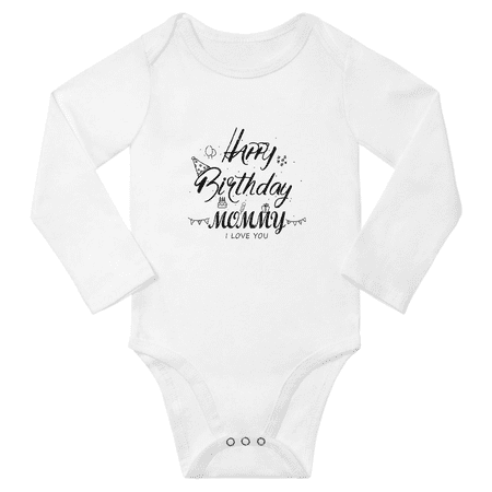 Happy Birthday Mommy! I Love You Cute Baby Long Sleeve Boy Girl Unisex Clothes (White 12-18M)
Happy Birthday Mommy! I Love You Cute Baby Long Sleeve Boy Girl Unisex Clothes (White 12-18M)