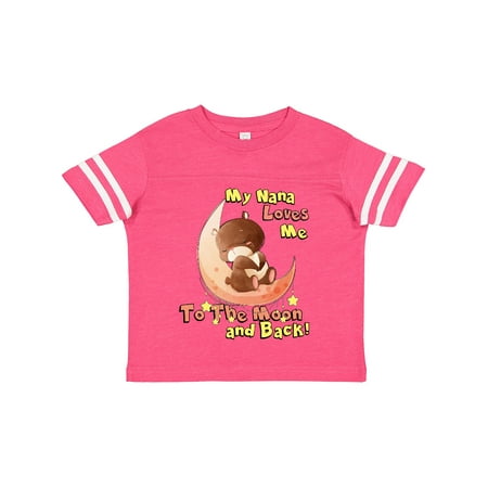 Inktastic My Nana Loves Me to the Moon and Back Gift Toddler Boy or Toddler Girl T-Shirt
Inktastic My Nana Loves Me to the Moon and Back Gift Toddler Boy or Toddler Girl T-Shirt