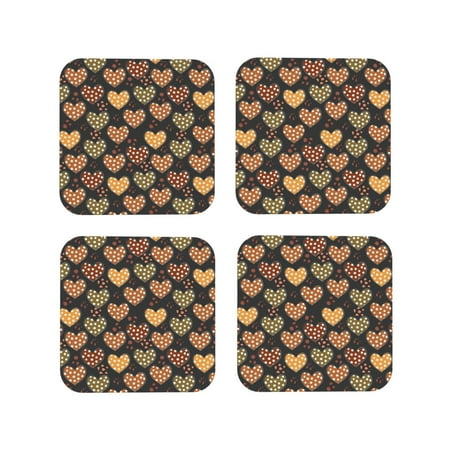 Tideii Heart for Leather Coasters 4 Pieces Anti-fouling and Anti-scalding Decorative Coasters Suitable for Restaurants Kitchens Coffee Shops-Square
Tideii Heart for Leather Coasters 4 Pieces Anti-fouling and Anti-scalding Decorative Coasters Suitable for Restaurants Kitchens Coffee Shops-Square
