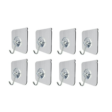 8pcs Adhesive Hooks Waterproof Wall Hooks No Nail Sticky Hangers for Bathroom Kitchen
8pcs Adhesive Hooks Waterproof Wall Hooks No Nail Sticky Hangers for Bathroom Kitchen