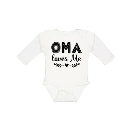 Inktastic Oma Baby Clothes Gift Baby Girl Long Sleeve Bodysuit