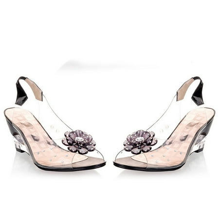 Studded Flower Design Transparent Sandals Peep Toe Heels Sandals Wedding Party Shoes For Women New
Studded Flower Design Transparent Sandals Peep Toe Heels Sandals Wedding Party Shoes For Women New