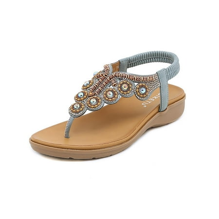 Kukoosong Comfy Women Sandals Thong Toe Rhinestone Slippers Round Head Outer Wear Solid Color Low-Wedge Heeled Flip-flops Wedge Sandals Gray 39
Kukoosong Comfy Women Sandals Thong Toe Rhinestone Slippers Round Head Outer Wear Solid Color Low-Wedge Heeled Flip-flops Wedge Sandals Gray 39
