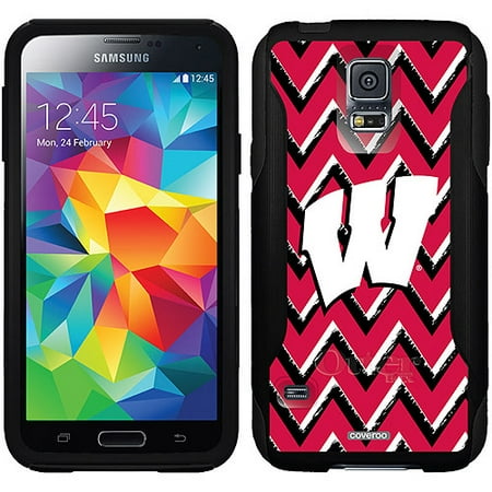 Wisconsin Sketchy Chevron Design on OtterBox Commuter Series Case for Samsung Galaxy S5