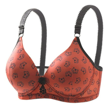 HAPIMO Everyday Bras for Women Stretch Underwear Seamless Printing Camisole Comfort Daily Brassiere Soft Ultra Light Lingerie Gathered Wire Free Sales Red S
HAPIMO Everyday Bras for Women Stretch Underwear Seamless Printing Camisole Comfort Daily Brassiere Soft Ultra Light Lingerie Gathered Wire Free Sales Red S