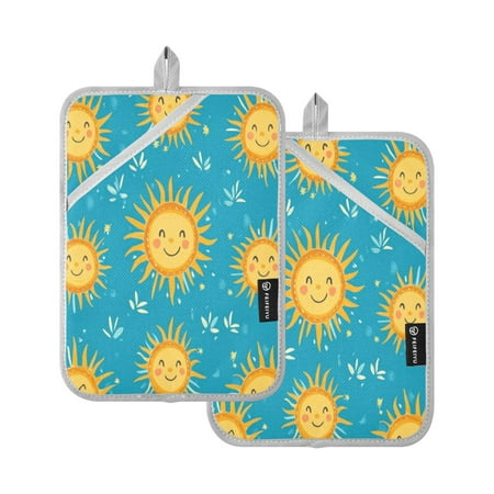 Two Pieces Of Square Heat Insulation Pad Oven Mitts 7x9.8 Inch Oven Microwave Kitchen Cooking Baking Lovely Smile Sun Seamless
Two Pieces Of Square Heat Insulation Pad Oven Mitts 7x9.8 Inch Oven Microwave Kitchen Cooking Baking Lovely Smile Sun Seamless