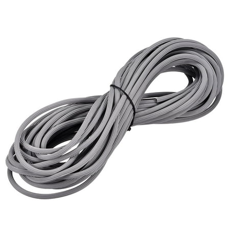 Uxcell 12M/39.37Ft Length PVC Screen Spline Retainer 6mm OD Gray