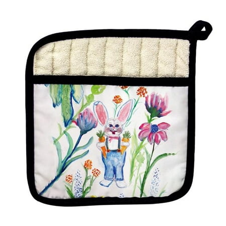 Betsydrake PT647 Mr. Farmer Rabbit Pot Holder
