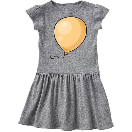 Inktastic Yellow Balloon Gift Toddler Girl Dress