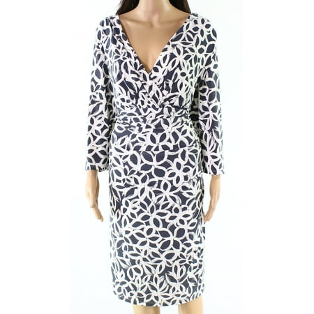 Lauren By Ralph Lauren NEW Gray Womens Size 18W Plus Sheath Dress