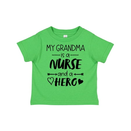 Inktastic My Grandma is a Nurse and a Hero Gift Toddler Boy or Toddler Girl T-Shirt