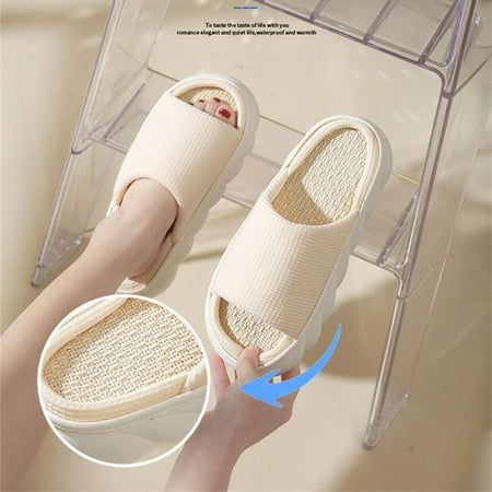 Todqot Slippers for Women- Spring and Autumn Linen Shoes Slippers indoor Home Thick Soled Casual Slippers Khaki 40-41
Todqot Slippers for Women- Spring and Autumn Linen Shoes Slippers indoor Home Thick Soled Casual Slippers Khaki 40-41