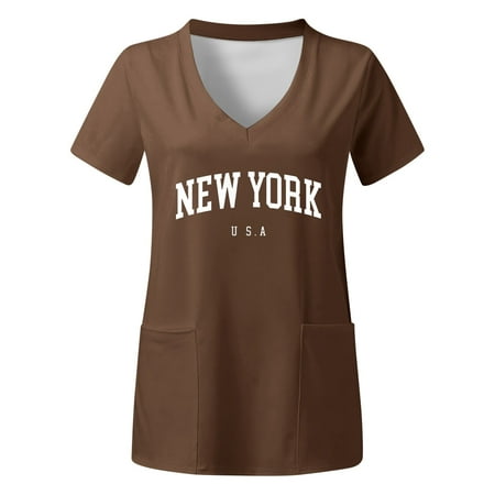 TAIAOJING Women Scrubs Tops Uniform Plus Size Top V Neck Short Sleeved Pockets Prints T Shirt
TAIAOJING Women Scrubs Tops Uniform Plus Size Top V Neck Short Sleeved Pockets Prints T Shirt