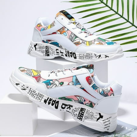 Women‘s Graffiti Print Thick-soled Chunky Sneakers Lace-Up Running Shoes Women‘s Footwear
Women‘s Graffiti Print Thick-soled Chunky Sneakers Lace-Up Running Shoes Women‘s Footwear