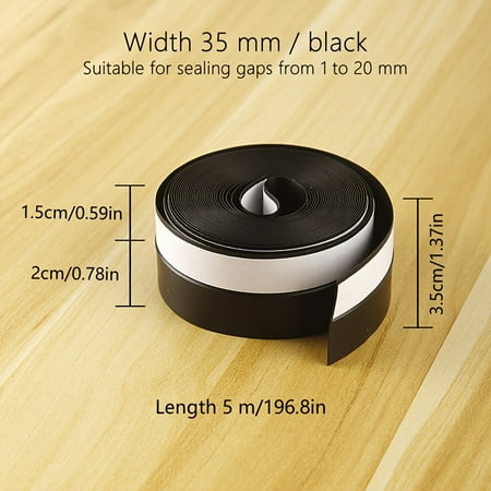 KRUEM Door & Window Weatherseal Strip - Strong Self-Adhesive Thermal Insulation Windproof Soundproof Waterproof - Perfect for Sealing Door Seams Door Bottoms and Glass Doors
KRUEM Door & Window Weatherseal Strip - Strong Self-Adhesive Thermal Insulation Windproof Soundproof Waterproof - Perfect for Sealing Door Seams Door Bottoms and Glass Doors