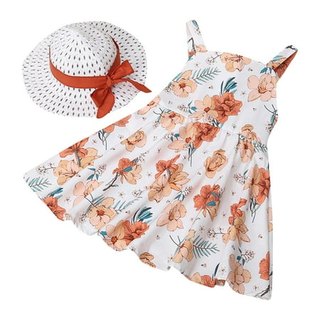 JDEFEG Toddler Dresses for Girls Toddler Girls Fashion Summer Flower Dress Babys Kids Tutu Dress with Sun Hat Girls Sling Cake Dress Floral 2Pcs Outfits Little Girls Toddler Dress White 130
JDEFEG Toddler Dresses for Girls Toddler Girls Fashion Summer Flower Dress Babys Kids Tutu Dress with Sun Hat Girls Sling Cake Dress Floral 2Pcs Outfits Little Girls Toddler Dress White 130