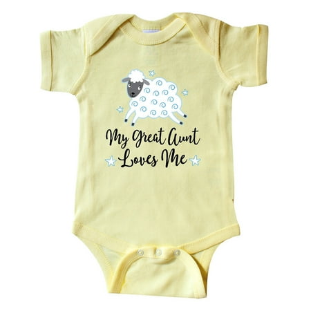 Inktastic My Great Aunt Loves Me Lamb Gift Baby Boy or Baby Girl Bodysuit
Inktastic My Great Aunt Loves Me Lamb Gift Baby Boy or Baby Girl Bodysuit