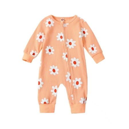 KelaJuan Baby Girls Long Sleeve Jumpsuits Casual Floral Print Zipper Waffle Romper for Newborn Infant Toddler Cute Clothes
KelaJuan Baby Girls Long Sleeve Jumpsuits Casual Floral Print Zipper Waffle Romper for Newborn Infant Toddler Cute Clothes
