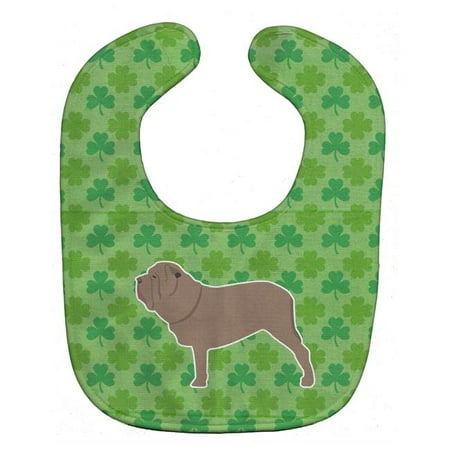 Neapolitan Mastiff Shamrocks Baby Bib