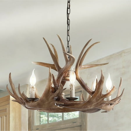 JONATHAN Y Apollo 28.5 Adjustable Resin Antler 6-Light Chandelier Brown by JONATHAN Y
JONATHAN Y Apollo 28.5 Adjustable Resin Antler 6-Light Chandelier Brown by JONATHAN Y