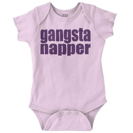 Brisco Brands Gangsta Napper Rap Humor Unisex Baby Bodysuits