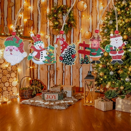Yipa Xmas Art Kits DIY Christmas Diamond Ornaments Santa Claus Cute Rhinestone Pendant Socks Present Decorative Hanging Smart Tree Family Style-B
Yipa Xmas Art Kits DIY Christmas Diamond Ornaments Santa Claus Cute Rhinestone Pendant Socks Present Decorative Hanging Smart Tree Family Style-B