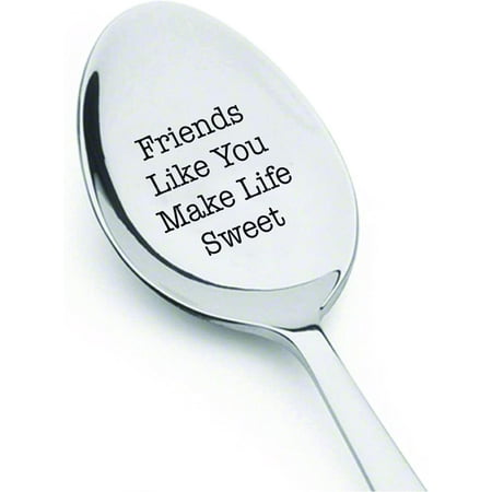 Like You Make Life Sweet Cute Gift Engraved Spoon hip Day Gift Unique Funny Gift Coffee Lovers Gift Idea
Like You Make Life Sweet Cute Gift Engraved Spoon hip Day Gift Unique Funny Gift Coffee Lovers Gift Idea
