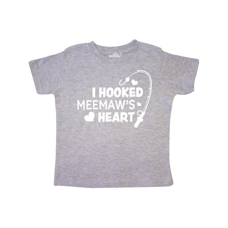 Inktastic I Hooked Meemaw s Heart with Fishing Rod Gift Toddler Boy or Toddler Girl T-Shirt 
Inktastic I Hooked Meemaw s Heart with Fishing Rod Gift Toddler Boy or Toddler Girl T-Shirt