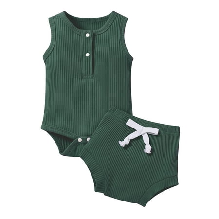 Infant Baby Girls Boys Suit Solid Color Sleeveless Triangle Romper Tops High Waist Bowknot Shorts
Infant Baby Girls Boys Suit Solid Color Sleeveless Triangle Romper Tops High Waist Bowknot Shorts