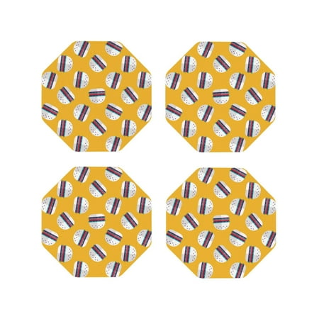 Drink Coasters Set of 4 Yellow Cute Hamburger Leather Coasters for Coffee Table Protector Heat Resistant Cute Coasters for Home Decor Housewarming Gifts Bar Kitchen 4 Inch Octagon
Drink Coasters Set of 4 Yellow Cute Hamburger Leather Coasters for Coffee Table Protector Heat Resistant Cute Coasters for Home Decor Housewarming Gifts Bar Kitchen 4 Inch Octagon