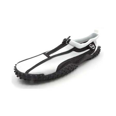 Womens Aqua Sock Wave Water Shoes with Zipper- Waterproof Slip-Ons for Pool Beach and Sports White/Black Size: 5 S7
Womens Aqua Sock Wave Water Shoes with Zipper- Waterproof Slip-Ons for Pool Beach and Sports White/Black Size: 5 S7