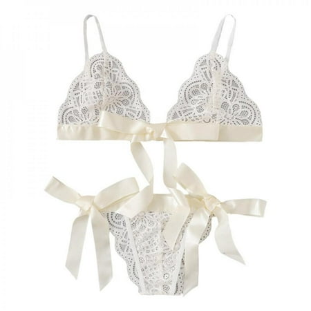 Clearance Sale!Flirt Lingerie Lingerie Bow Lace Three Point Valentine s Day Set Exotic Set White L
Clearance Sale!Flirt Lingerie Lingerie Bow Lace Three Point Valentine s Day Set Exotic Set White L