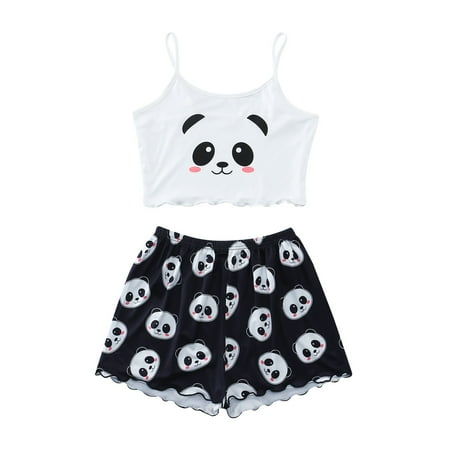 koaiezne Womens Soft Suspender Top Shorts Pajama Suit Pattern Printed Two Piece Housewear Lingerie Set with Robe Care Bear Slippers for Girls
koaiezne Womens Soft Suspender Top Shorts Pajama Suit Pattern Printed Two Piece Housewear Lingerie Set with Robe Care Bear Slippers for Girls