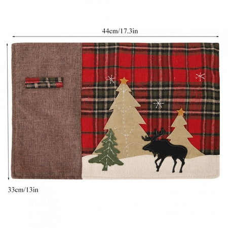 Greensen Christmas Theme Plaid Tree Elk Pattern Heat Insulation Fork Placemat Table Mat Decoration Christmas Supplies
Greensen Christmas Theme Plaid Tree Elk Pattern Heat Insulation Fork Placemat Table Mat Decoration Christmas Supplies