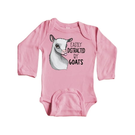 Inktastic Easily Distracted by Goats Cute Goat Gift Baby Boy or Baby Girl Long Sleeve Bodysuit
Inktastic Easily Distracted by Goats Cute Goat Gift Baby Boy or Baby Girl Long Sleeve Bodysuit