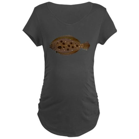 CafePress - Summer Flounder Maternity T Shirt - Maternity Dark T-Shirt